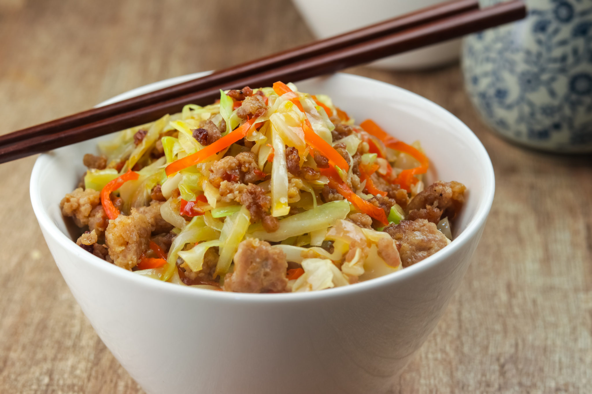 Keto Chili Blackbean & Cabbage Pork Stir-Fry